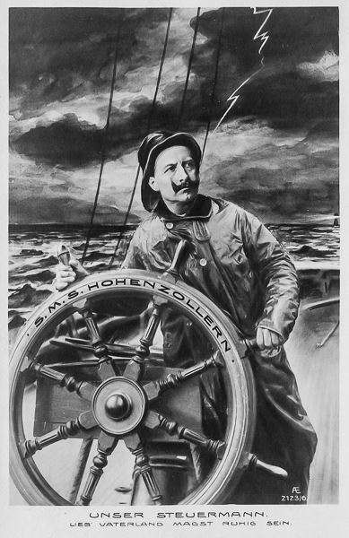Kaiser Wilhelm II. als Steuermann in schwerer Zeit - Propaganda zur Zeit des Ersten Weltkriegs