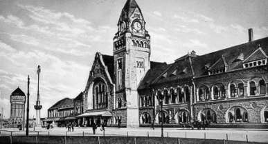 Historische Postkarte - Metz - Bahnhof Historische Postkarte - Metz - Bahnhof