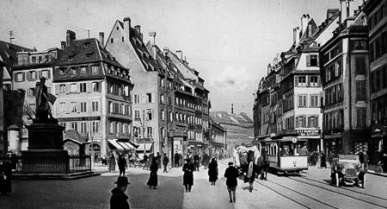 Historische Postkarte - Straßburg - Gutenbergplatz Historische Postkarte - Straßburg - Gutenbergplatz