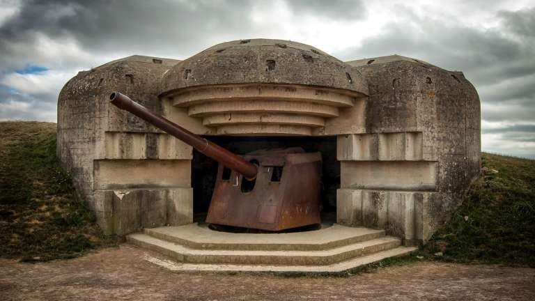Batterie - Longues-sur-Mer - Bunker und Festungen des Atlantikwalls - Zweiter Weltkrieg