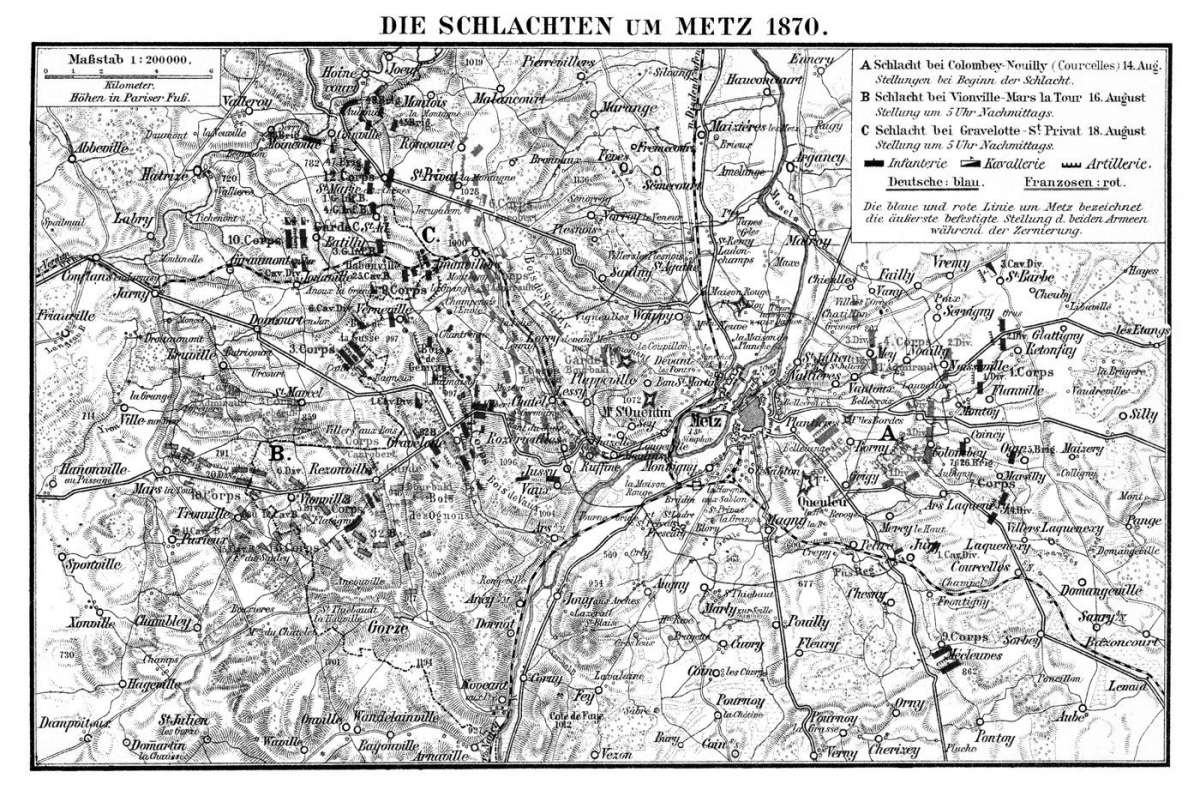 Deutsch-Französische Krieg 1870/71 - Schlacht um Metz - Frankreich