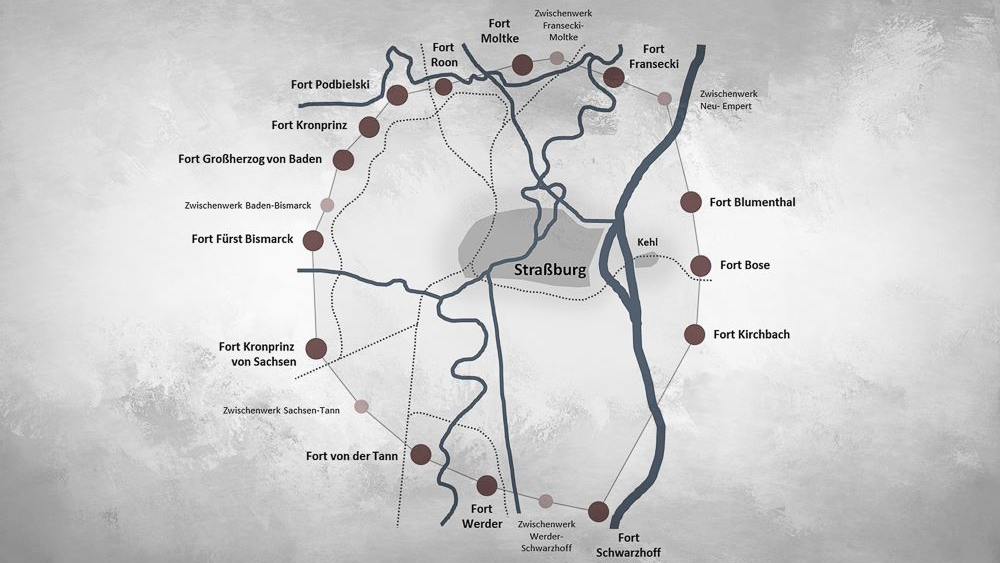 Deutsche Festungen rund um Straßburg - Frankreich