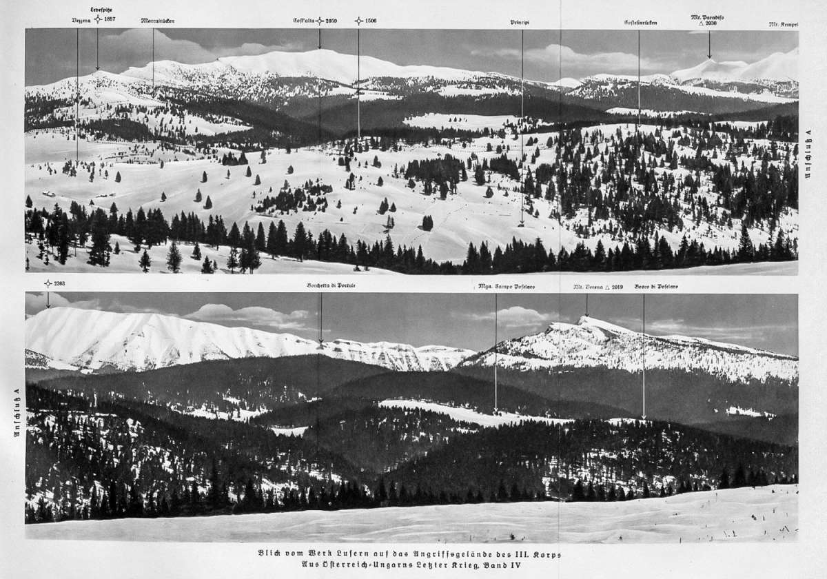 Alpenkrieg 1915-1918 zwischen Österreich-Ungarn und Italien