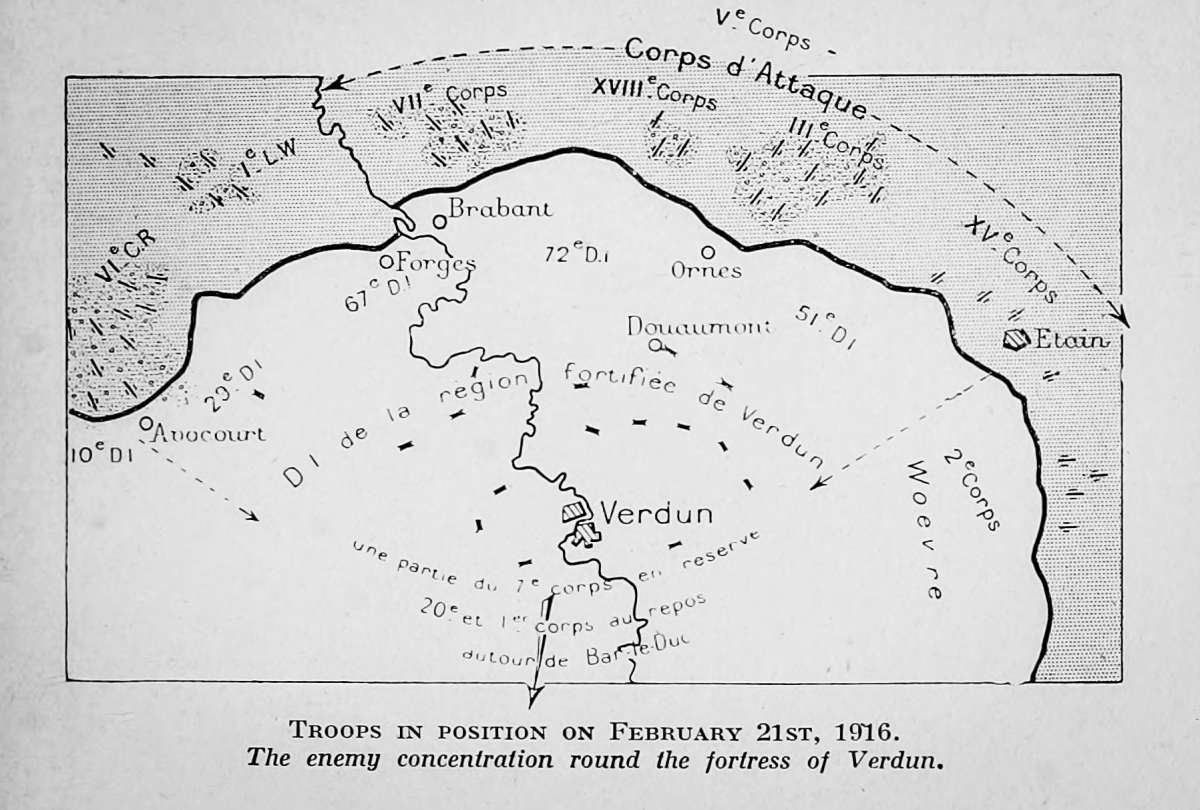 Quelle: Michelin's Illustrated Guides to the Battle-Fields: Verdun - Argonne - Metz (1914-1918) - Michelin & Cie., 1919
