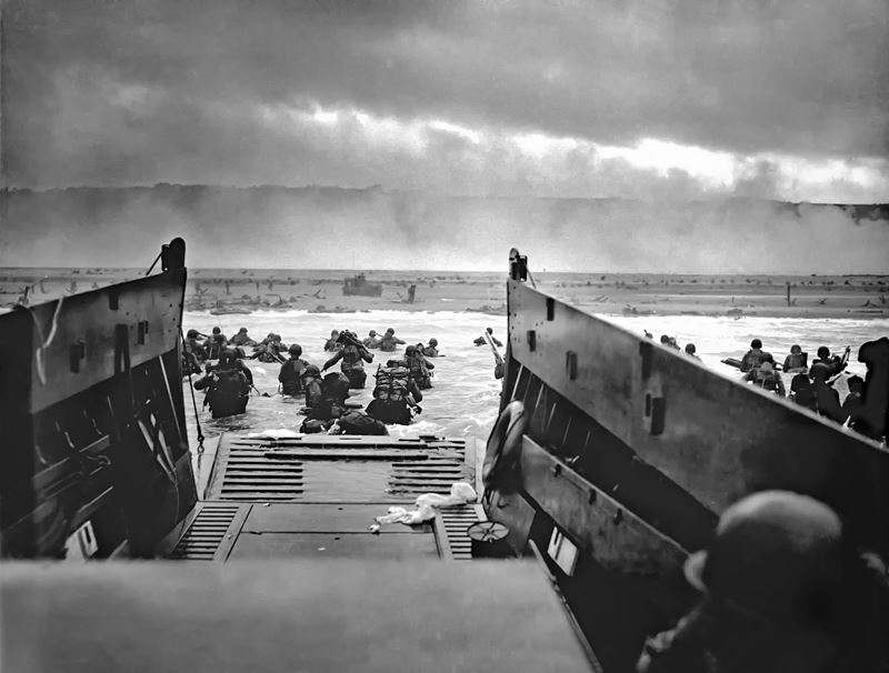 Atlantikwall- Invasion Normandie - Originalaufnahme vom D-Day - 6. Juni 1944