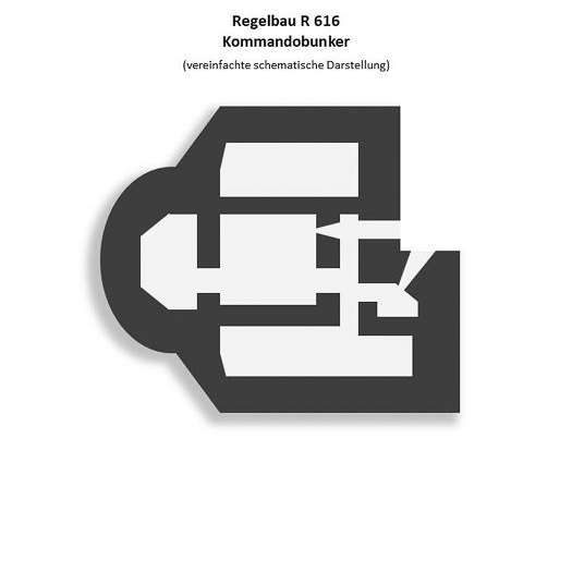 Regelbau R 616 - Kommandobunker - Atlantikwall - Zweiter Weltkrieg 