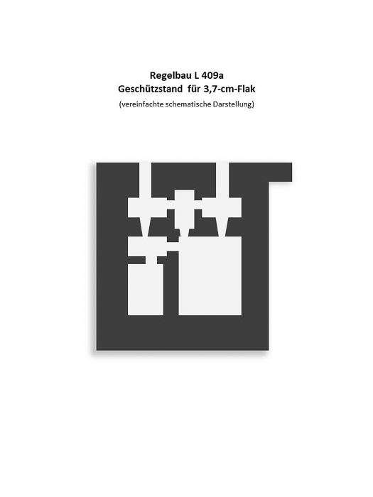 Regelbau 409a - Geschützstand für 3,5-cm-Flak - Atlantikwall - Zweiter Weltkrieg